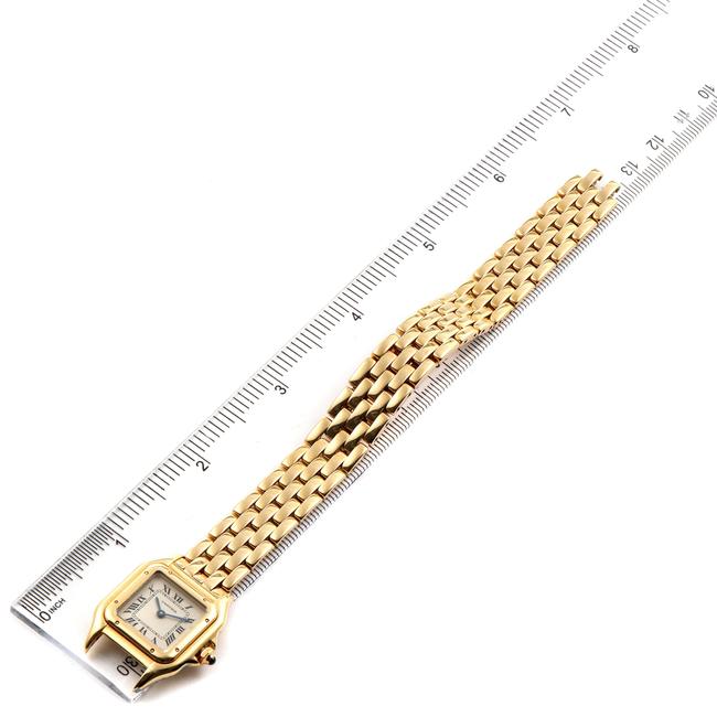 Cartier Silver Panthere Small Yellow Gold Dial Ladies W25022b9 Watch