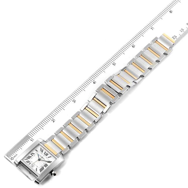 Cartier Silver Tank Francaise Steel Yellow Gold Large Unisex W51005q4 Watch