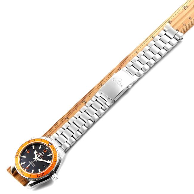 Omega Black Seamaster Planet Ocean Orange Bezel 232.30.42.21.01.002 Watch