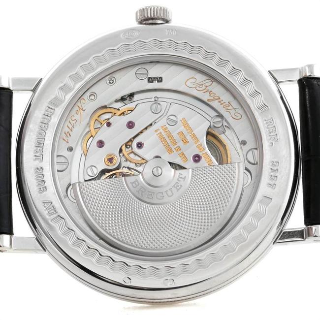 Breguet Silver Classique 38mm White Gold Ultra Thin Mens 5157 Watch