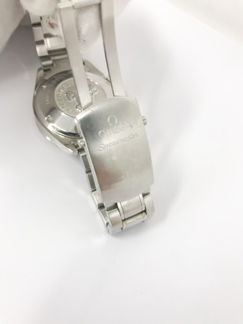 Omega Silver Speedmaster Chronograph Steel Mens 3211.30.00 Card Watch