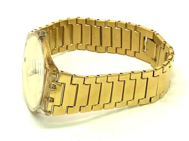 Swatch Yellow Gold Sfk399g Skin Punto Rosso Womens Swiss Quartz Analog Watch