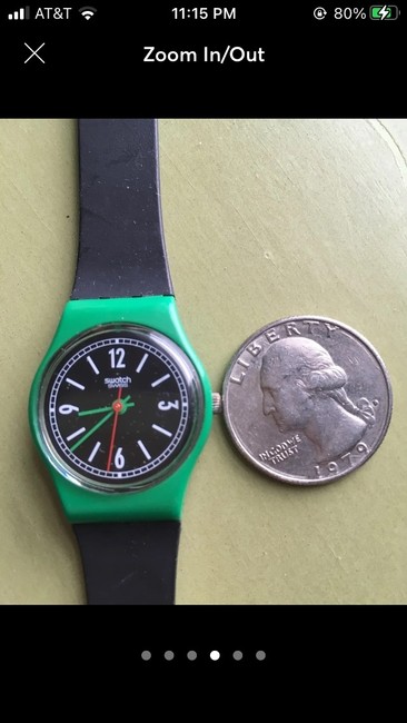 Swatch Black/Green Collectible Watch