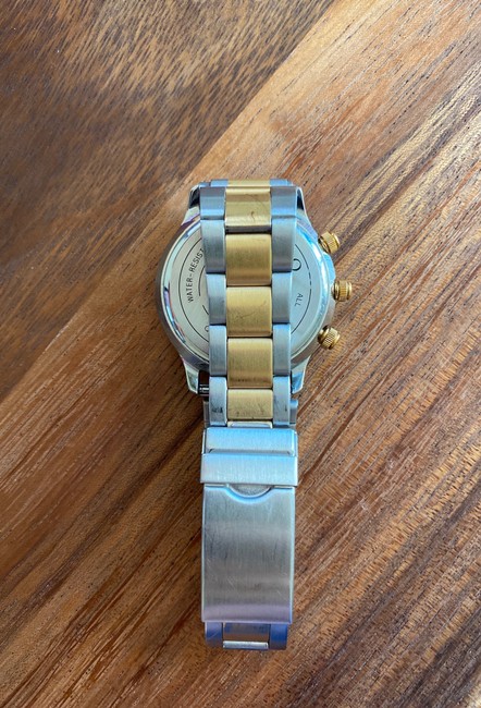 Movado Gold and Silver 1950 Quartz Chronographic 81a5863 Watch