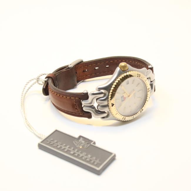 TAG Heuer Brown Sel Midsize Men Womens Silver Chronometer Le Watch