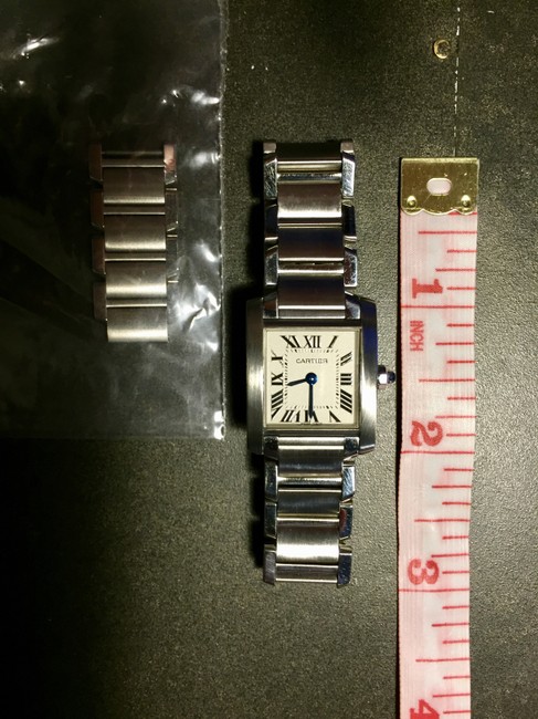 Cartier Silver (Stainless Steel) Ladies Tank Francaise Watch