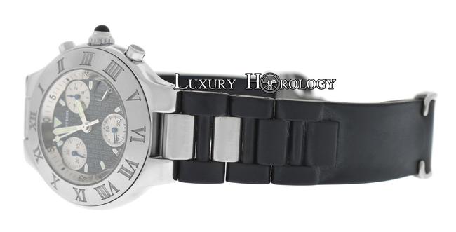 Cartier Mens Unisex Must 21 Chronoscaph Ref. 2424 Chronograph Date Quartz Watch