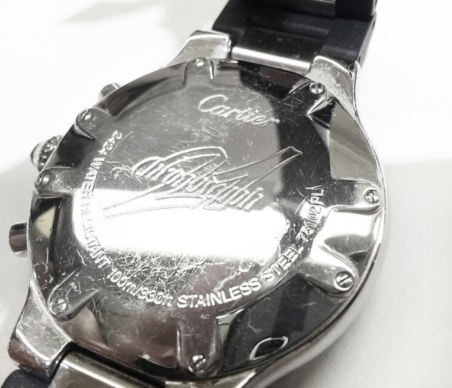 Cartier Chronoscaph 21 with Aftermarket Set Diamonds 4.50 Cttw Watch
