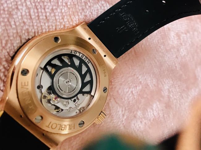 Hublot Rose Gold and Black Classic Fusion 575.ox.1180 .lr Watch