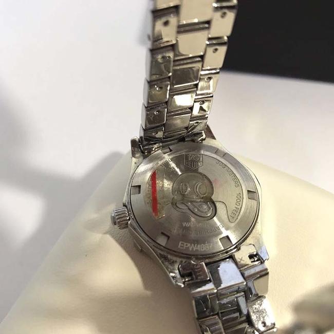TAG Heuer Silver Aquaracer Diamond Ladies Black Dial Stainles Wristwatch Watch