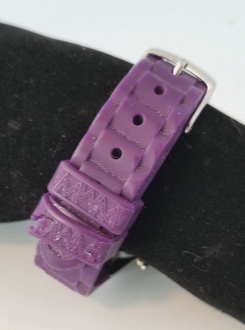 Michele Purple Jelly Band Watch