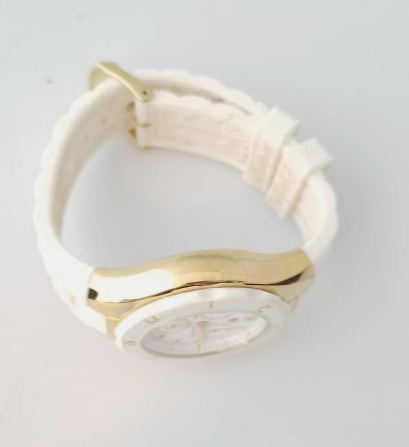 Michele White Jelly Band Chronograph Watch