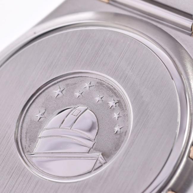 Omega White 18k Yellow Gold and Stainless Steel Constellation 1312.30 Womens Wristwatch 34 Mm Watch