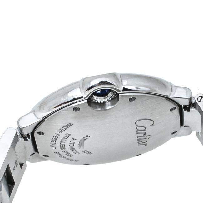 Cartier Silver Stainless Steel Ballon Bleu 3284 Womens Wristwatch 36 Mm Watch