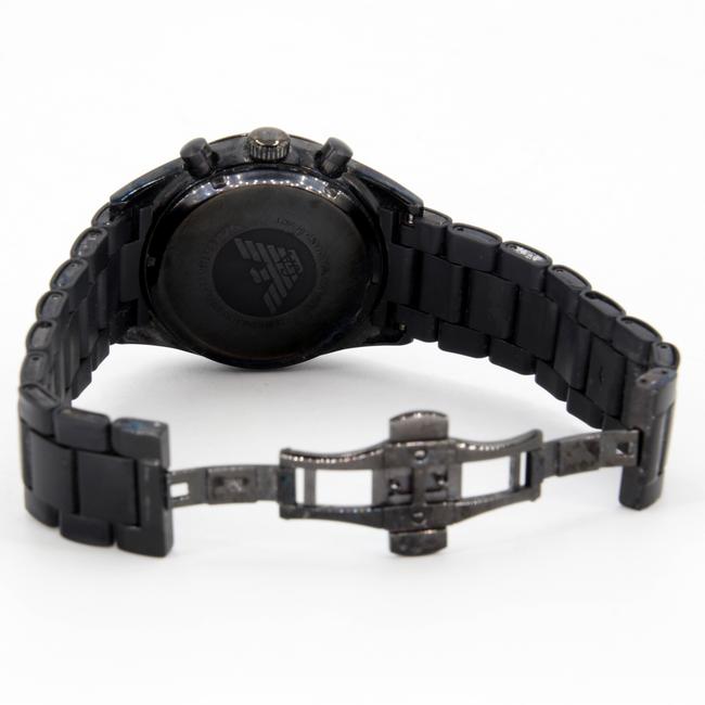 Emporio Armani Matte Black Ga Solid Stainless Steel 50 Meter/5atm Watch
