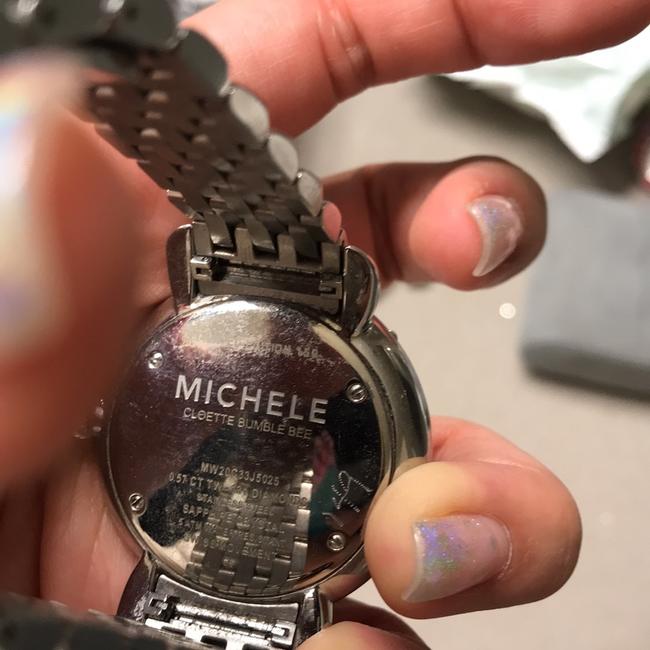 Michele Silver Colette Bumble Bee Watch