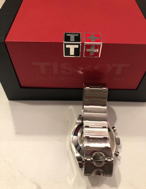 Tissot Black with Stainless Steel Band Prs516 45mm Chronograph Watch