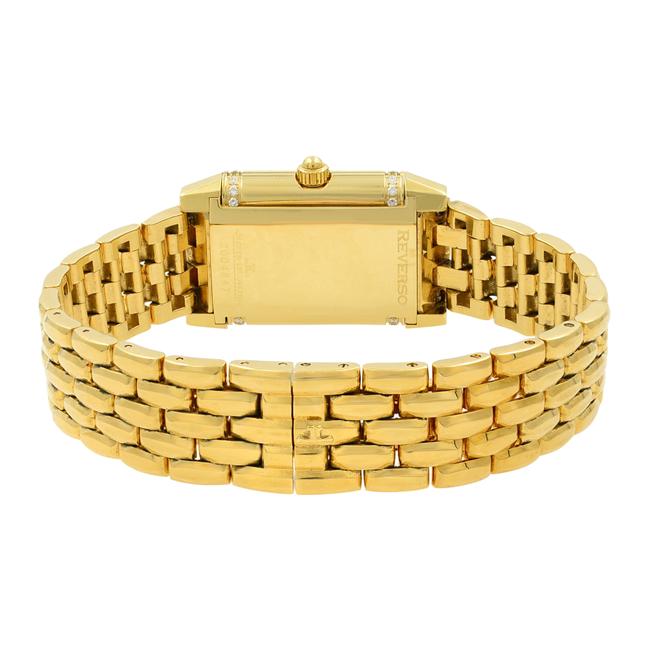 Jaeger-LeCoultre 18k Yellow Gold Reverso Diamond Quartz Ladies 265.1.08 Watch