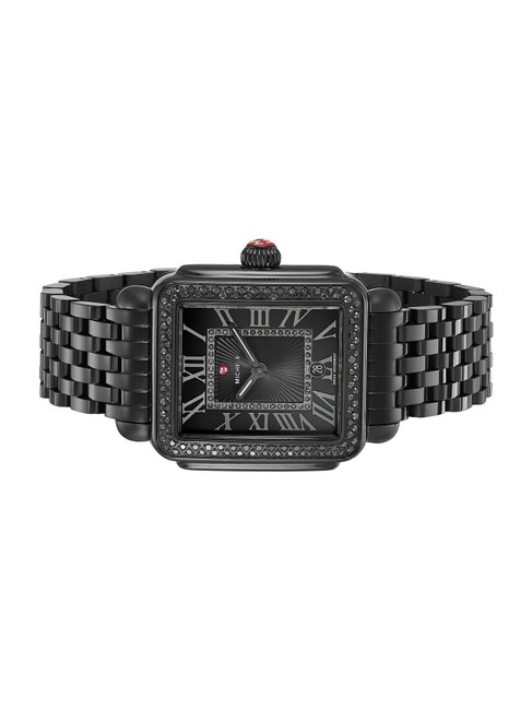 Michele Black Deco Madison Noir Diamond Mww06t000186 Watch