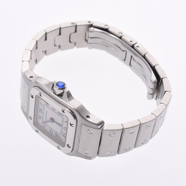 Cartier White Stainless Steel Santos Galbee Womens Wristwatch 23 Mm Watch