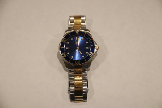 TAG Heuer Gold and Silver Wab1120gv0720 Professional 300 Meters Watch