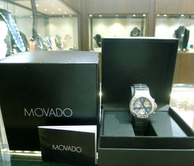 Movado Blue Sports Edition Diamond Chronograph Quartz Watch