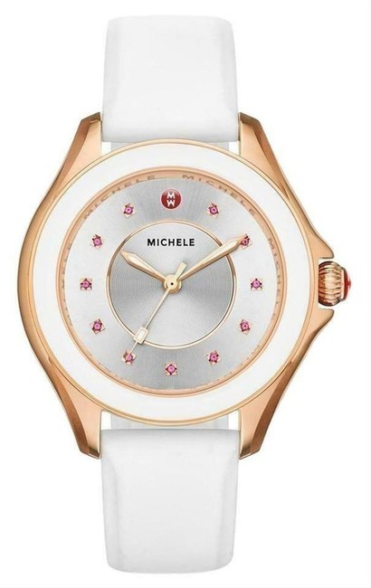 Michele Rose Gold Cape Silicone Stainless Mww27a000004 Watch