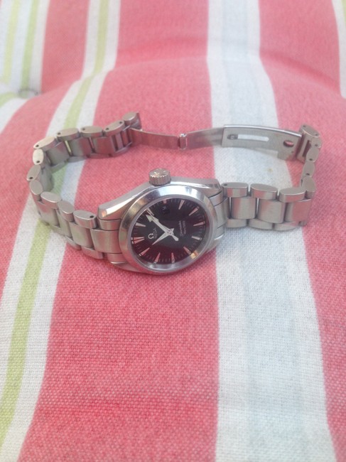 Omega Silver Seamaster Watch