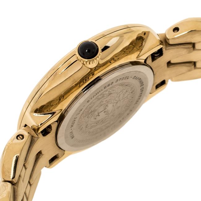 Versace Gold Tone Stainless Steel V-flare Vebn Womens Wristwatch 28 Mm Watch