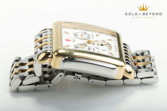 Michele Silver/Gold/White XL 36mm Deco Chronograph Two Tone Mw06z00c9046 Watch Michele Silver/Gold/White XL 36mm Deco Chronograph Two Tone Mw06z00c9046 Watch