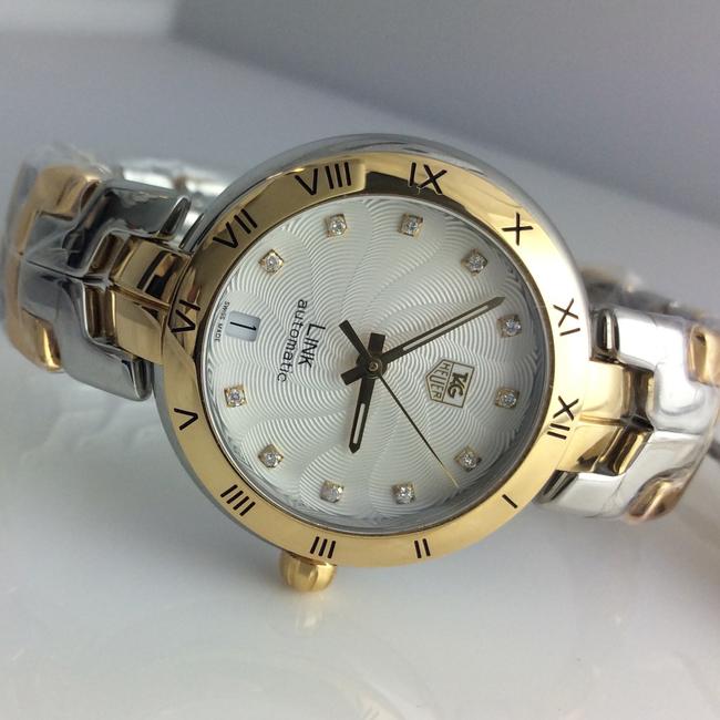 TAG Heuer Silver Guilloche Link Wat2350.bb0957 34mm Ladies Watch TAG Heuer Silver Guilloche Link Wat2350.bb0957 34mm Ladies Watch