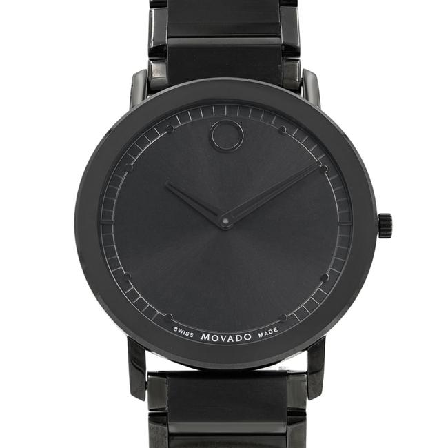 Movado Black Sapphire Dial Analog Pvd Thin Steel Quartz Mens 0606882 Watch Movado Black Sapphire Dial Analog Pvd Thin Steel Quartz Mens 0606882 Watch