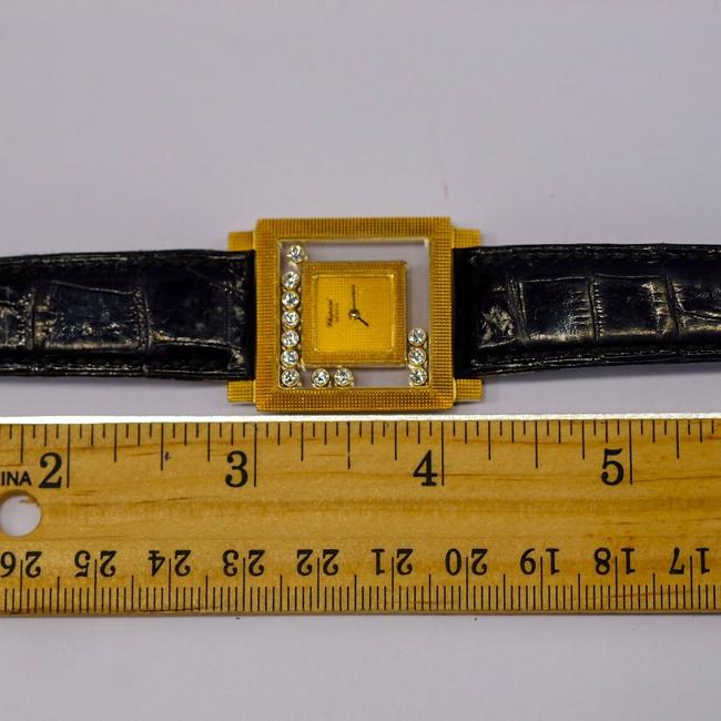 Chopard Gold 18k Yellow Happy Diamonds Square Watch Chopard Gold 18k Yellow Happy Diamonds Square Watch