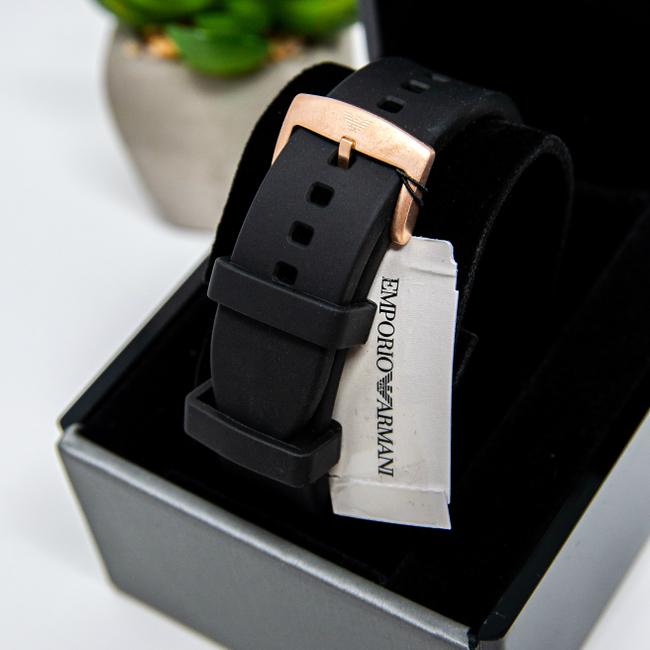 Emporio Armani Black/Rose Gold-tone New Mens Sport Ar11097 Watch Emporio Armani Black/Rose Gold-tone New Mens Sport Ar11097 Watch
