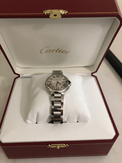 Cartier Silver Ballon Bleu De W6920071 33mm Stainless Steel Women Watch Cartier Silver Ballon Bleu De W6920071 33mm Stainless Steel Women Watch
