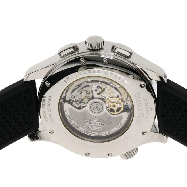 Zenith 03.0520.4037 01.c492 Grand Class Open Traveler Multicity Stainless Steel Rubber Men Watch Zenith 03.0520.4037 01.c492 Grand Class Open Traveler Multicity Stainless Steel Rubber Men Watch