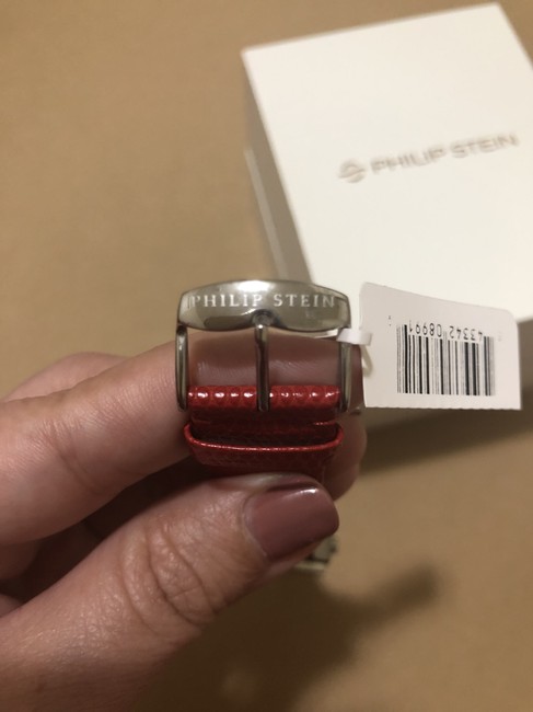Philip Stein Red Womens Classic Leather Watch Philip Stein Red Womens Classic Leather Watch