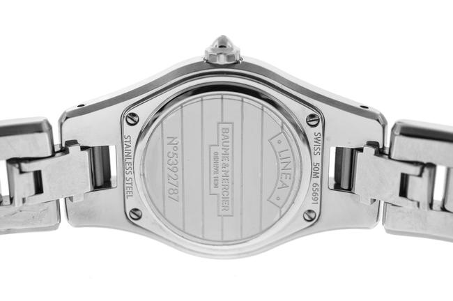 Baume & Mercier Silver New Ladies Linea Moa10013 Steel Mop Diamond 27mm Quart Watch Baume & Mercier Silver New Ladies Linea Moa10013 Steel Mop Diamond 27mm Quart Watch