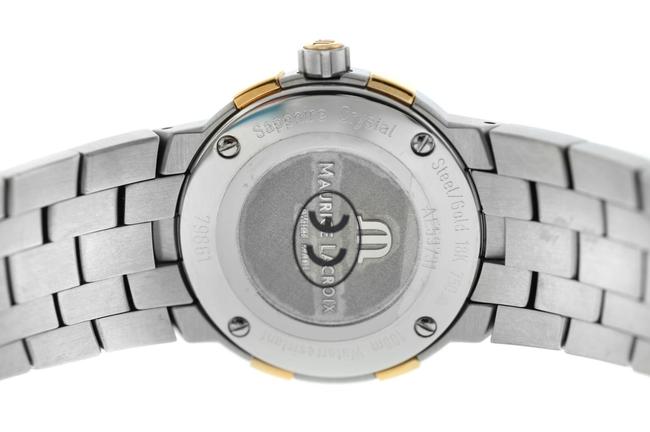 Maurice Lacroix Silver Gold New Lady Milestone Ms1013-ps103-110 Steel Watch Maurice Lacroix Silver Gold New Lady Milestone Ms1013-ps103-110 Steel Watch
