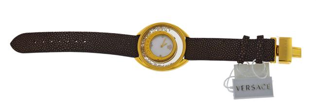 Versace Gold Tone Stainless Steel New Destiny Spirit 86q701md497 S497 Floating Spheres 38mm Watch Versace Gold Tone Stainless Steel New Destiny Spirit 86q701md497 S497 Floating Spheres 38mm Watch