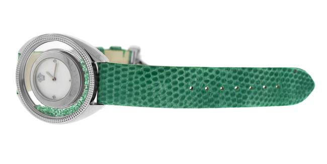 Versace Silver New Destiny Spirit 86q961md497 S455 Floating Emeralds 38mm Watch Versace Silver New Destiny Spirit 86q961md497 S455 Floating Emeralds 38mm Watch