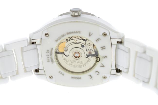 Versace Silver New Dv One 02acs11d001 Sc01 Ceramic 41mm Diamond Watch Versace Silver New Dv One 02acs11d001 Sc01 Ceramic 41mm Diamond Watch