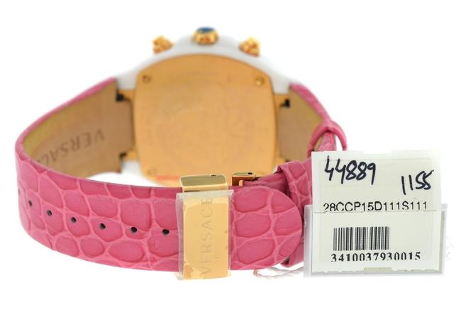 Versace Gold Tone Stainless Steel Ceramic New Dv One Cruise 28ccp15d111 S111 Rose Ip 43mm Watch Versace Gold Tone Stainless Steel Ceramic New Dv One Cruise 28ccp15d111 S111 Rose Ip 43mm Watch