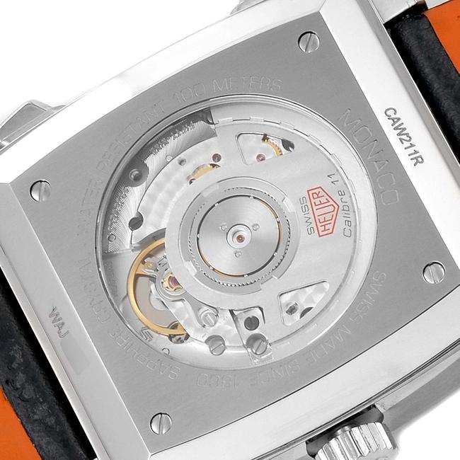 TAG Heuer Navy Blue and Orange Box Monaco Gulf 2018 Chronograph Steel Mens Caw211r Watch TAG Heuer Navy Blue and Orange Box Monaco Gulf 2018 Chronograph Steel Mens Caw211r Watch