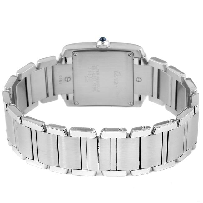 Cartier Silvered Tank Francaise Midsize 25mm Ladies W51011q3 Watch Cartier Silvered Tank Francaise Midsize 25mm Ladies W51011q3 Watch