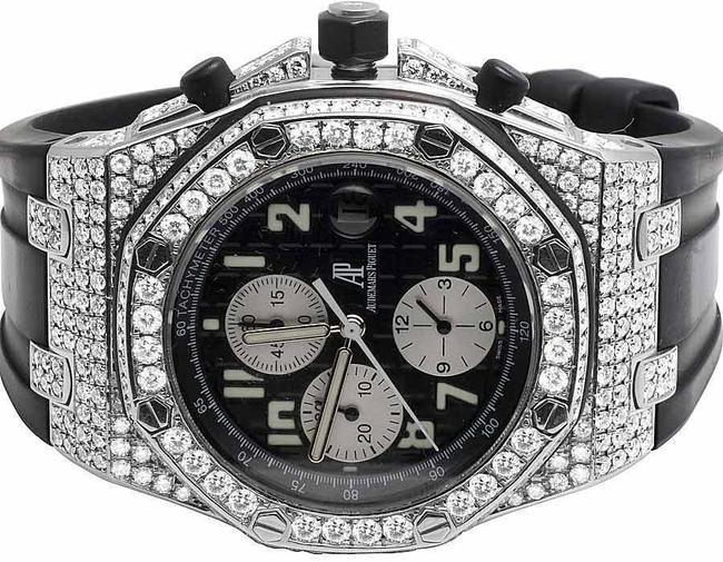 Audemars Piguet Stainless Steel Mens 42 Mm Royal Oak Offshore Rubber with 10.5 Ct Of Vs Diamond Watch Audemars Piguet Stainless Steel Mens 42 Mm Royal Oak Offshore Rubber with 10.5 Ct Of Vs Diamond Watch