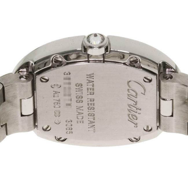 Cartier Silver Diamonds 18k White Gold Baignoire Quartz Wb520006 Womens Wristwatch 23 Mm Watch Cartier Silver Diamonds 18k White Gold Baignoire Quartz Wb520006 Womens Wristwatch 23 Mm Watch