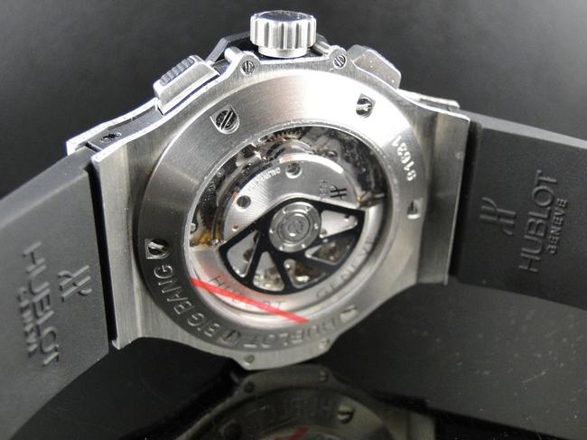 Hublot Stainless Steel Big Bang 44mm Evolution Rubber Band Diamond 10 Ct Watch Hublot Stainless Steel Big Bang 44mm Evolution Rubber Band Diamond 10 Ct Watch