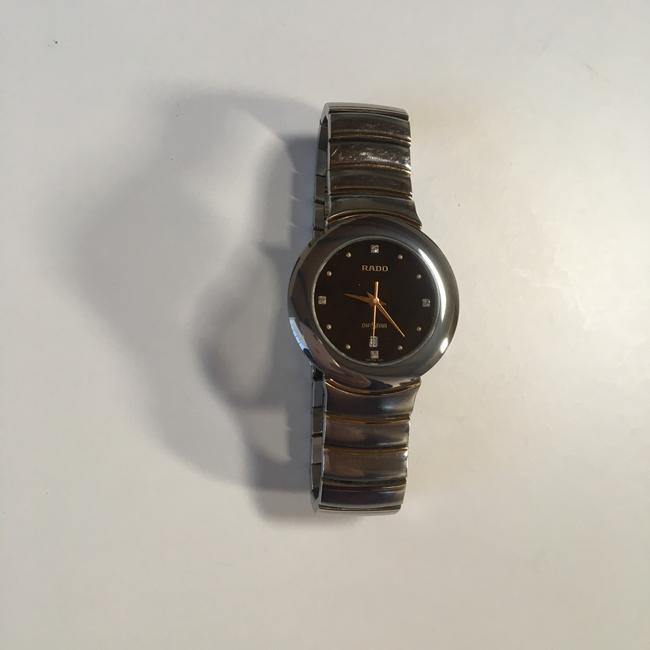 Rado Silver/Black Diastar Unisex Watch Rado Silver/Black Diastar Unisex Watch