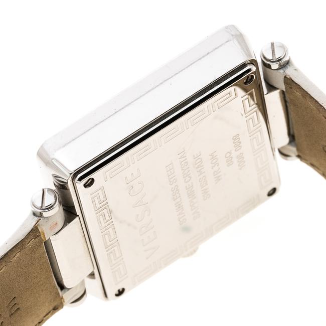 Versace White Stainless Steel Reve Carre 88q Chronograph Womens Wristwatch 36 Mm Watch Versace White Stainless Steel Reve Carre 88q Chronograph Womens Wristwatch 36 Mm Watch